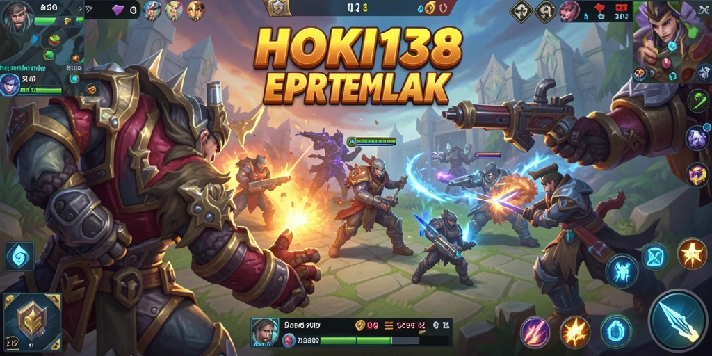 Gameplay MOBA HOKI138 yang intens dan menegangkan.