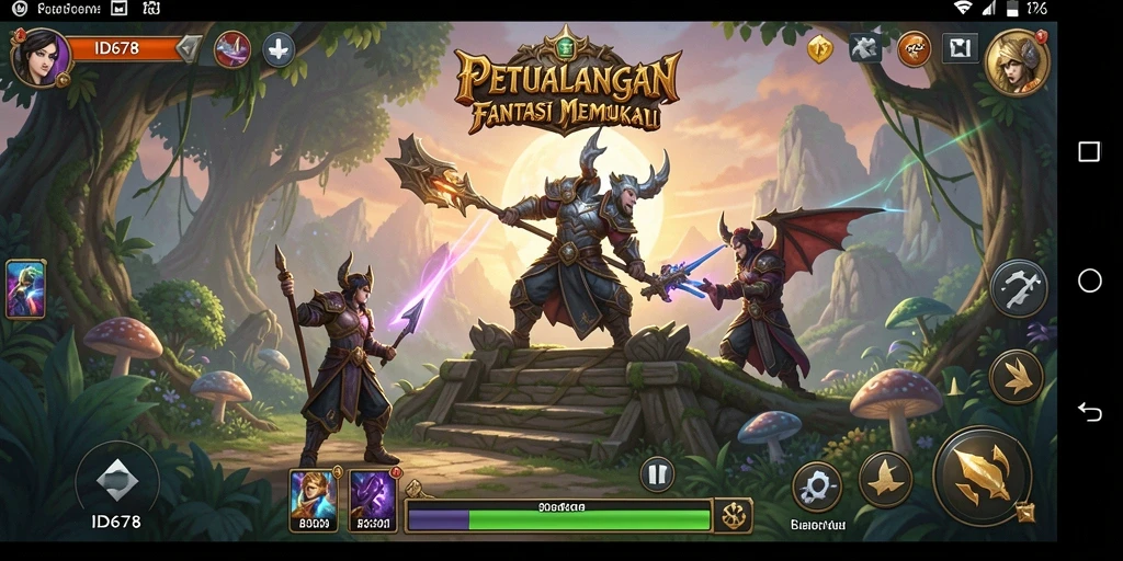 Tampilan gameplay ID678 yang menampilkan aksi petualangan seru.
