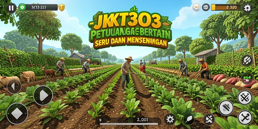 Tampilan grafik menawan dengan gameplay bertani yang mendalam.