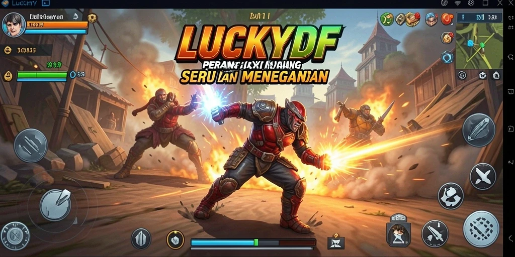 Tampilan permainan LUCKYDF yang seru dan mendebarkan.
