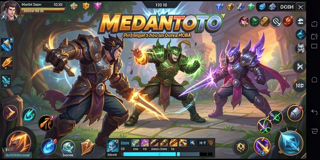 Gameplay seru saat pertarungan di arena MEDANTOTO.