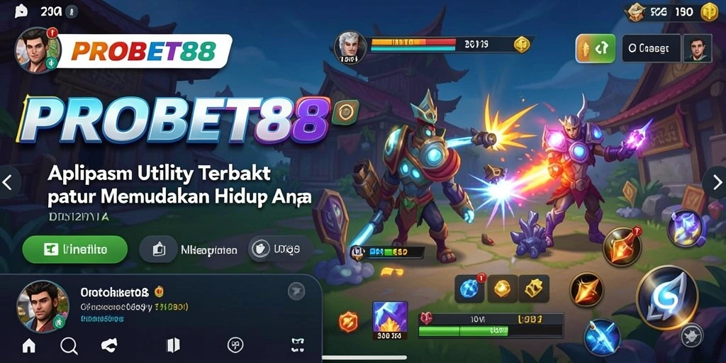 Tampilan antarmuka PROBET88 yang intuitif dan sederhana.