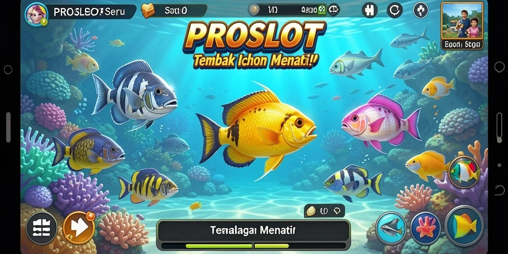 Screenshot gameplay menarik dari PROSLOT Tembak Ikan.